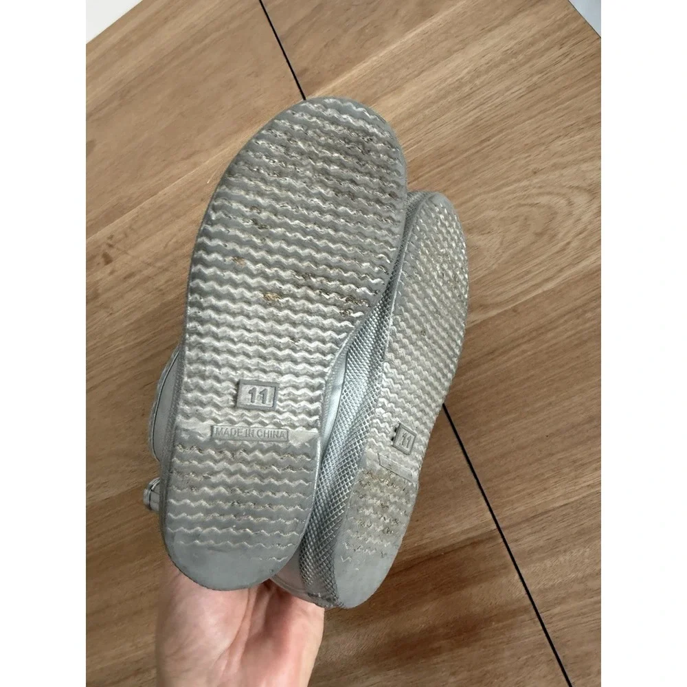 Hunter Kids First Classic Silver Rain Boots Waterproof Rubber Size 11 Toddler